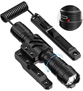 Feyachi 1500 Lumen LED Tactical Flashlight IPX7 Rating Rechargeable 4 Modes Weapon Light M Lock M...
