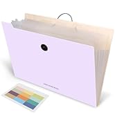 Tuhangcc Expanding File Folder with 8 Pockets,Accordion File Organizer with Labels, Letter A4 Siz...