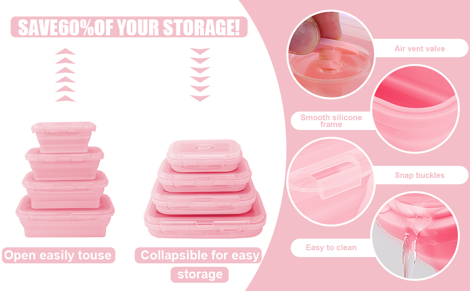 Silicone Lunch Box Containers