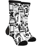 bassyil Novelty Crew Socks Casual Crazy Dress Socks For Women Men