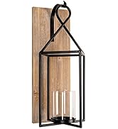 Homemory Candle Sconce, Decorative Hanging Candle Lantern with Windproof Glass Holder