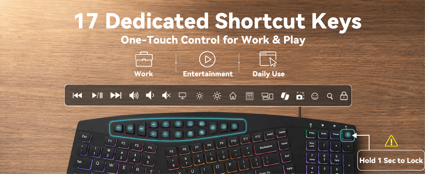 17 Dedicated Shortcut Keys