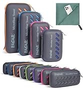 BAGAIL Camping Towel with EVA Case, Compact & Ultra Soft Microfiber Travel Towel - Super Absorben...