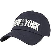 3D Embroidered New York Empire Icon Baseball Cap - Cotton Dad Hat with Skyscraper Icon Classic NY...