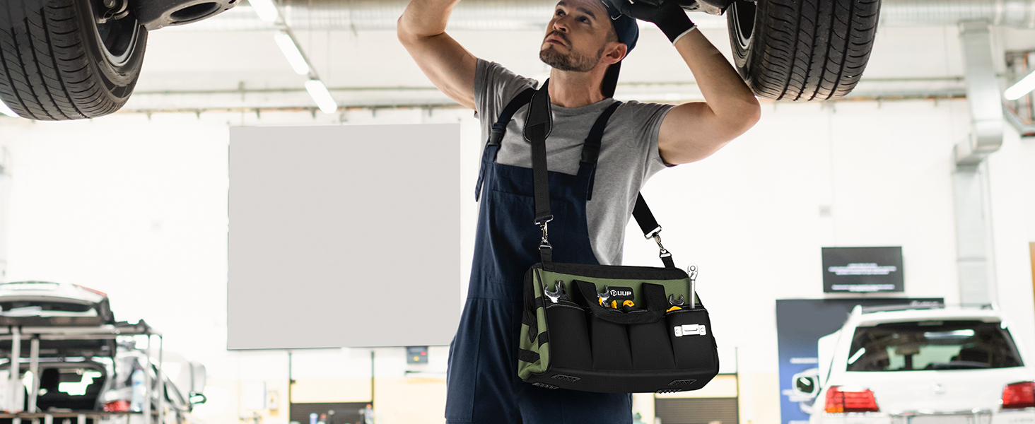 tool bag with shoulder strap
