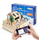 ESP32 IoT STEM Kit for Arduino/Acecode, 3D Wooden Puzzles Smart Home Learner Kit for Kids Age 10+...