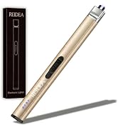 REIDEA Electric Lighter Gifts for Candle Lovers, R1 Pro Retractable Top Windproof Flameless USB R...