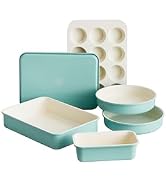 GreenLife 6 Piece Nonstick Bakeware Set, Non-Toxic PFAS-Free Ceramic Oven Pans, Dishwasher & Oven...