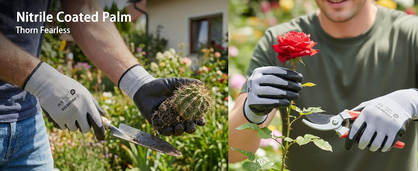 Gardening Gloves for Women Durable sturdy to perform tasks Thicken on fingertips to protect nails