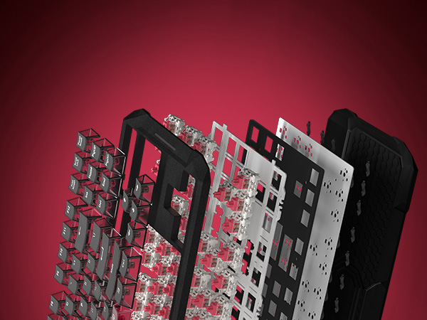 Gasket Structure Computer Keyboards