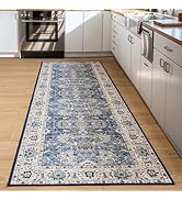 Runner Rug for Kitchen Hallway 2x6 Washable Rug Runner Non-Slip, Soft Boho Floral Carpet Low Pile...