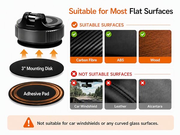 adhesive for car phone mount