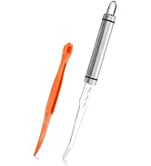 Stainless Steel Fruit Knife Orange Peeler Tools Grapefruit Utensil Tool for Citrus Lemon Kiwi Sal...