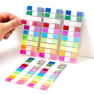 Transparent Sticky Note Tabs Bright Pop Up Index Tabs Page Flags