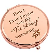 Turtle Gifts for Turtle Lovers Compact Makeup Mirror for Daughter Sister Bestie Sea Turtle Gifts ...