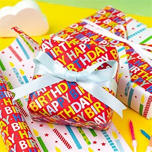 Birthday wrapping paper