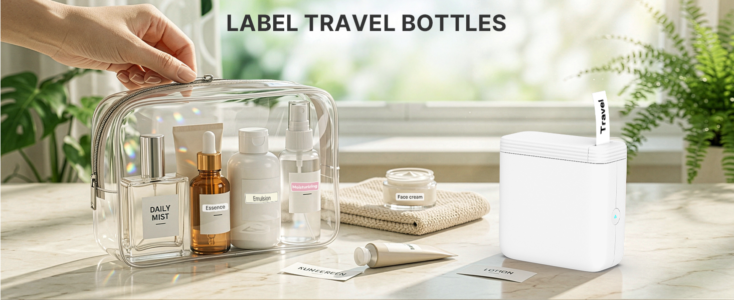 Label Travel Bottles