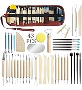 LINPHCEY 43Pcs Clay Sculpting Tools Set Perfect for Polymer Air Dry Modeling Clay Beginners & Pro...