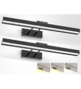 PESUTEN 2PCS Picture Light Battery Operated, 16in Wireless Art Light for Paintings CCT Dimmable R...