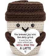 Agantree art Farewell Gifts for Coworker Leaving Going Away Goodbye Retirement Crochet Coffee Gif...