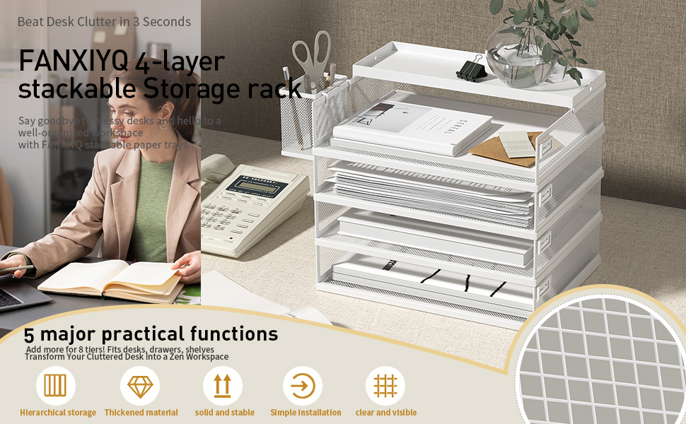 stackable letter trays