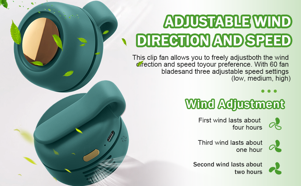 portable silent mini bladeless electric fan