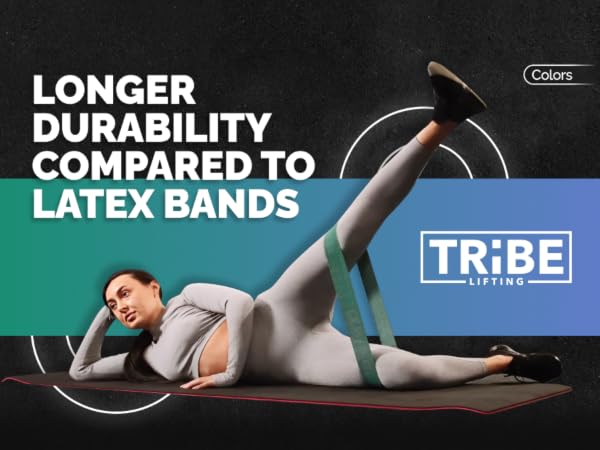 Colors of Tribe Lifting Leg Resistance Bands for Working Out