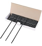 MYFULLY 100 Pack 19 Ring Plastic Comb Binding Spines | 1/4 Inch Diameter, 20 Sheet Capacity, Lett...