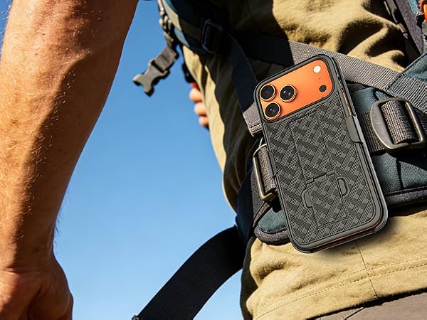 Ailiber Compatible for iPhone 17 Pro Max Case Holster with Screen Protector