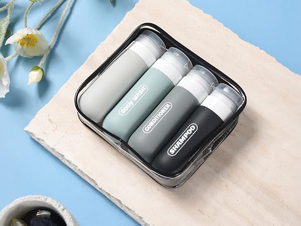 silicone travel bottles