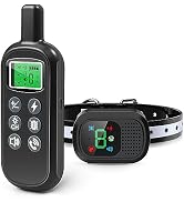 Dog Shock Collar Walkie Talkies - 2600FT Electric Dog Training Collar Talk to Your Dog, Rechargea...
