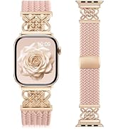 Braided Stretchy Band Compatible with Apple Watch Bands for Women 38mm 40mm 41mm 42mm 44mm 45mm 4...