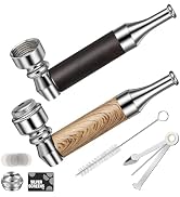 Scotte Classic Pipe Set, 2 PCS Potable Pipe with Pipe Screen, Clean Brush, 3 IN 1 Scraper Tool, M...