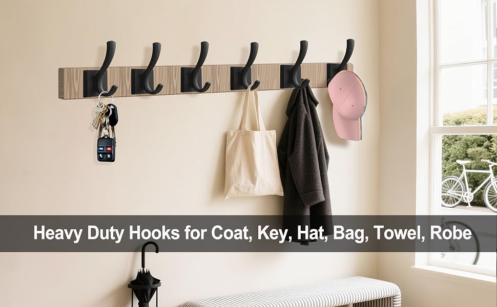 black coat hooks towel hooks
