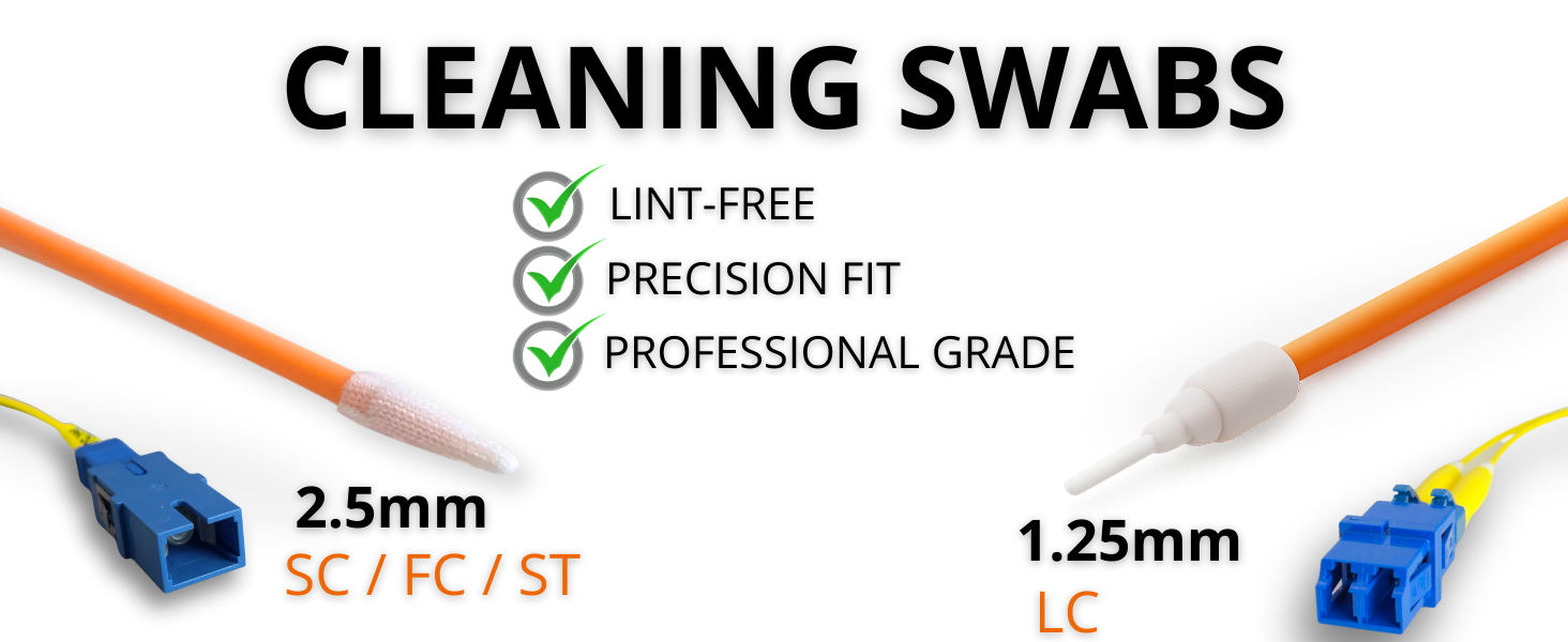 fiber optic cleaning swab fiber cleaning kit limpieza fibra óptica cleaning sticks lint free swabs