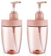 Kitchen GIMS Soap Dispenser Empty Pump Bottles Dispenser 16oz 2 Pack with Labels (Pink)