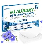 FIXSMITH Laundry Detergent Sheets - 100 Loads (50 Sheets) Fresh Linen Scent - Hypoallergenic,Eco ...