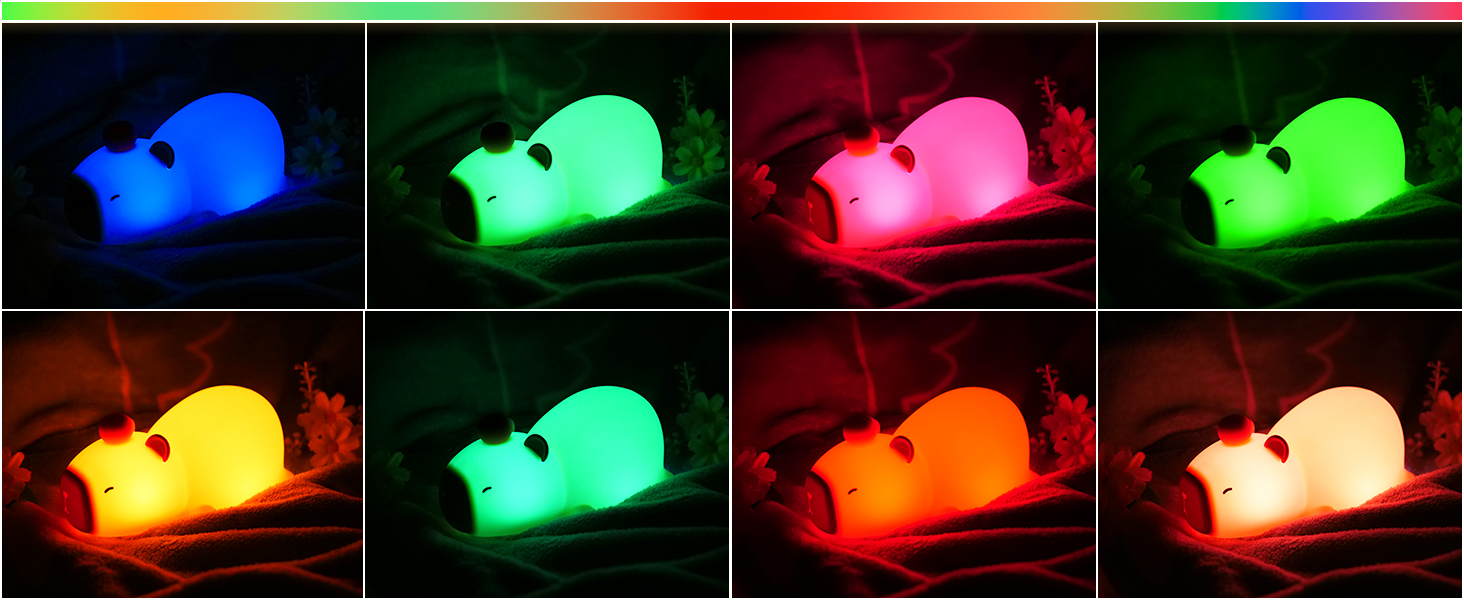 cute night light, night lamp, silicone night light, cute lamps