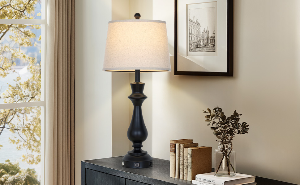 metal table lamp