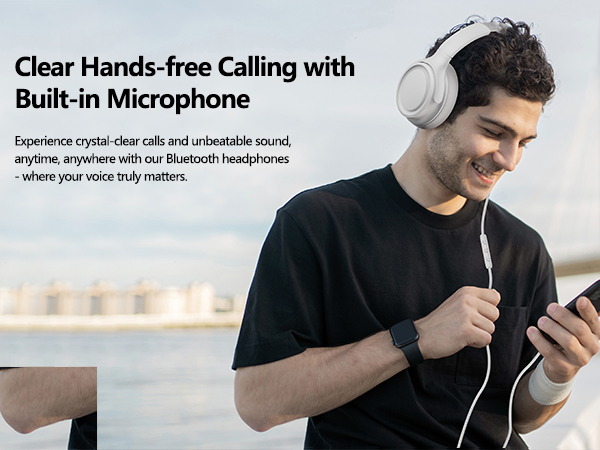 Headphones with microphone