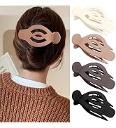Atoden Large Flat Hair Clips Alligator Claw Clips for Thick Thin Hair 5'' French Concord Curved H...