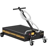 CAMMOO 15 Gal Electric Oil Drain Pan, 110V High-Flow Pump, 9.8 FT Hose, 200 W Motor, 2 Locking Sw...