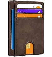 XZVXZV Slim Minimalist Wallet for Men,Front Pocket Wallet RFID Blocking Small Thin Credit Card Ho...