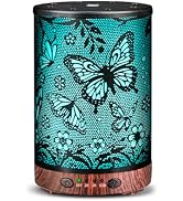 JOYOLO Essential Oil Diffuser 120ML Metal Aromatherapy Diffuser with Timer, Cool Mist Humidifier ...