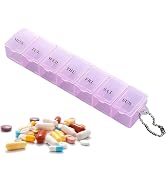 1 Pc Weekly Pill Dispenser - 7 Day Medicine Box, 7 Day Pill Holder | Pill Case Weekly, Medicine S...
