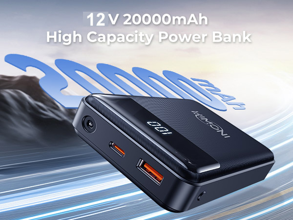 12V/5V 20000mAh Heated Vest Battery Pack, Compatible with ORORO and Venustas, Power Bank