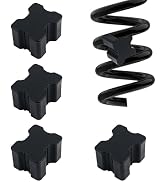 Car Coil Spring Spacers,Heavy Duty Rubber Lift Blocks for Enhancing 1" to 1.5" Spacing Spring Rat...