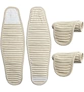 Topwon Umbilical Cord Cover for Newborn Baby Belly Button Band, 4 Pack Cotton Belly Binder Hernia...