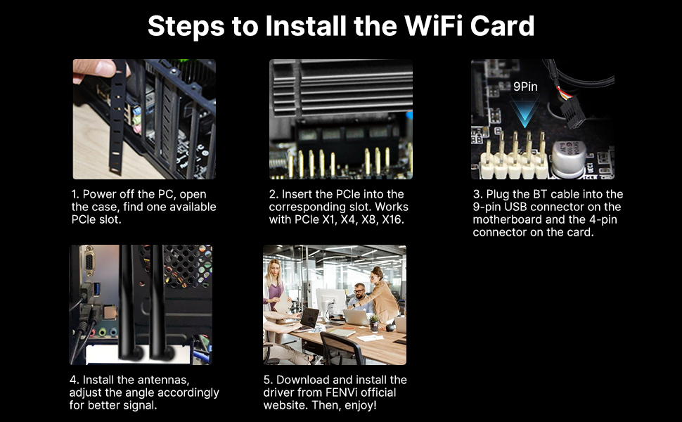 AX5400 WiFi 6E PCIe WiFi Card