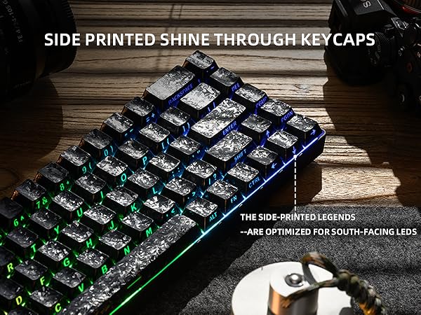 shine through keycaps